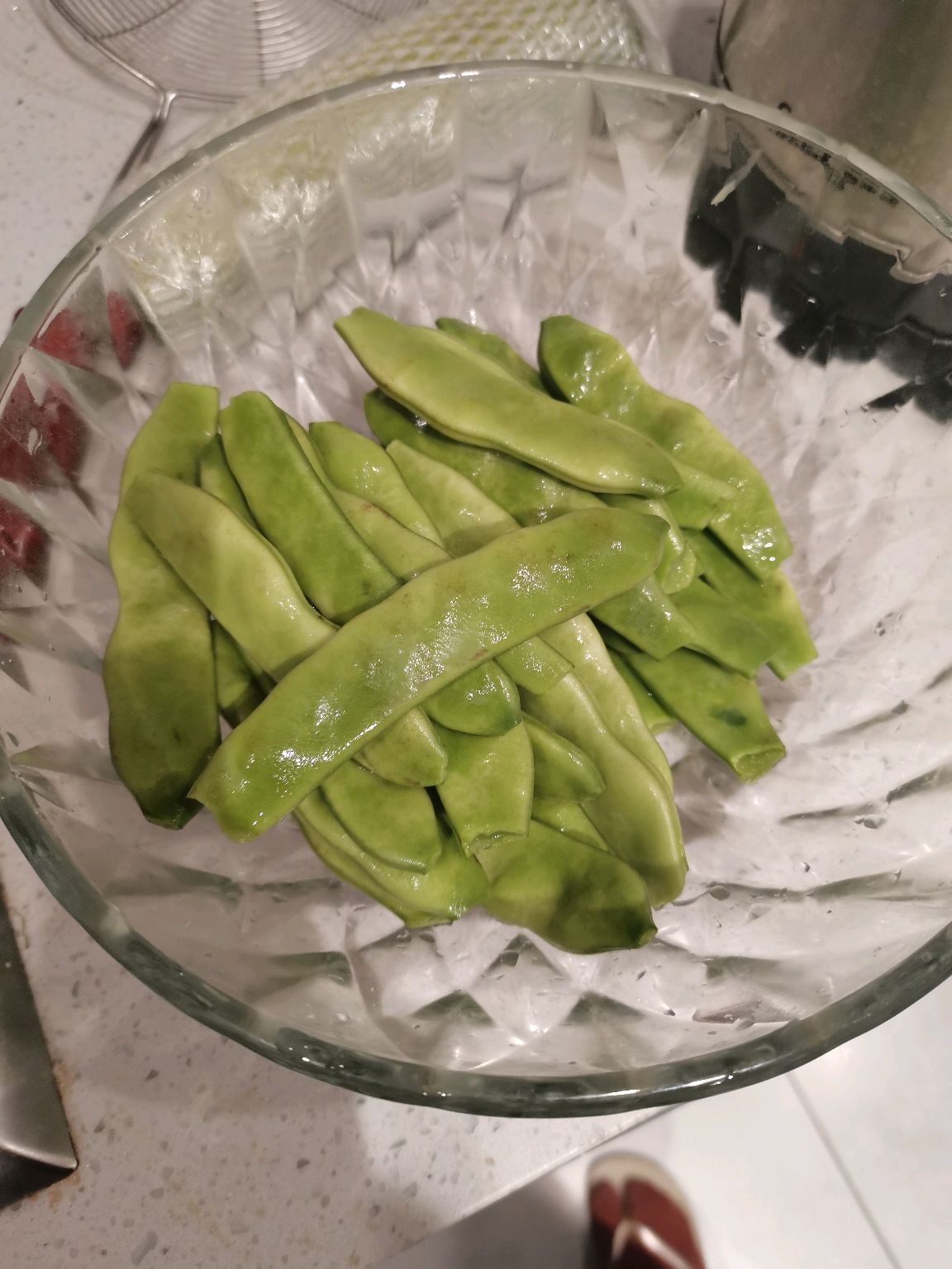 好吃下饭菜喷香油豆角梅花肉