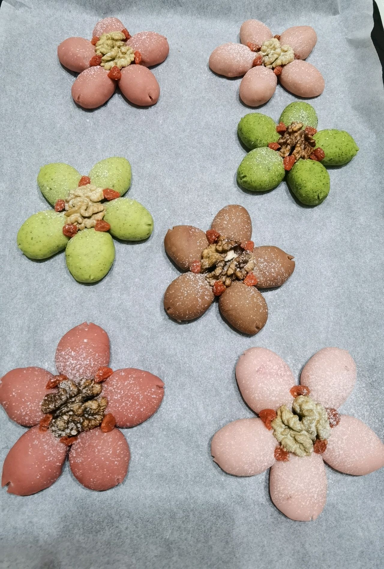好吃又好看的花朵面包