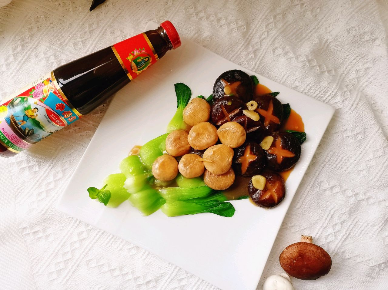 “蚝好吃”的蚝油双菇