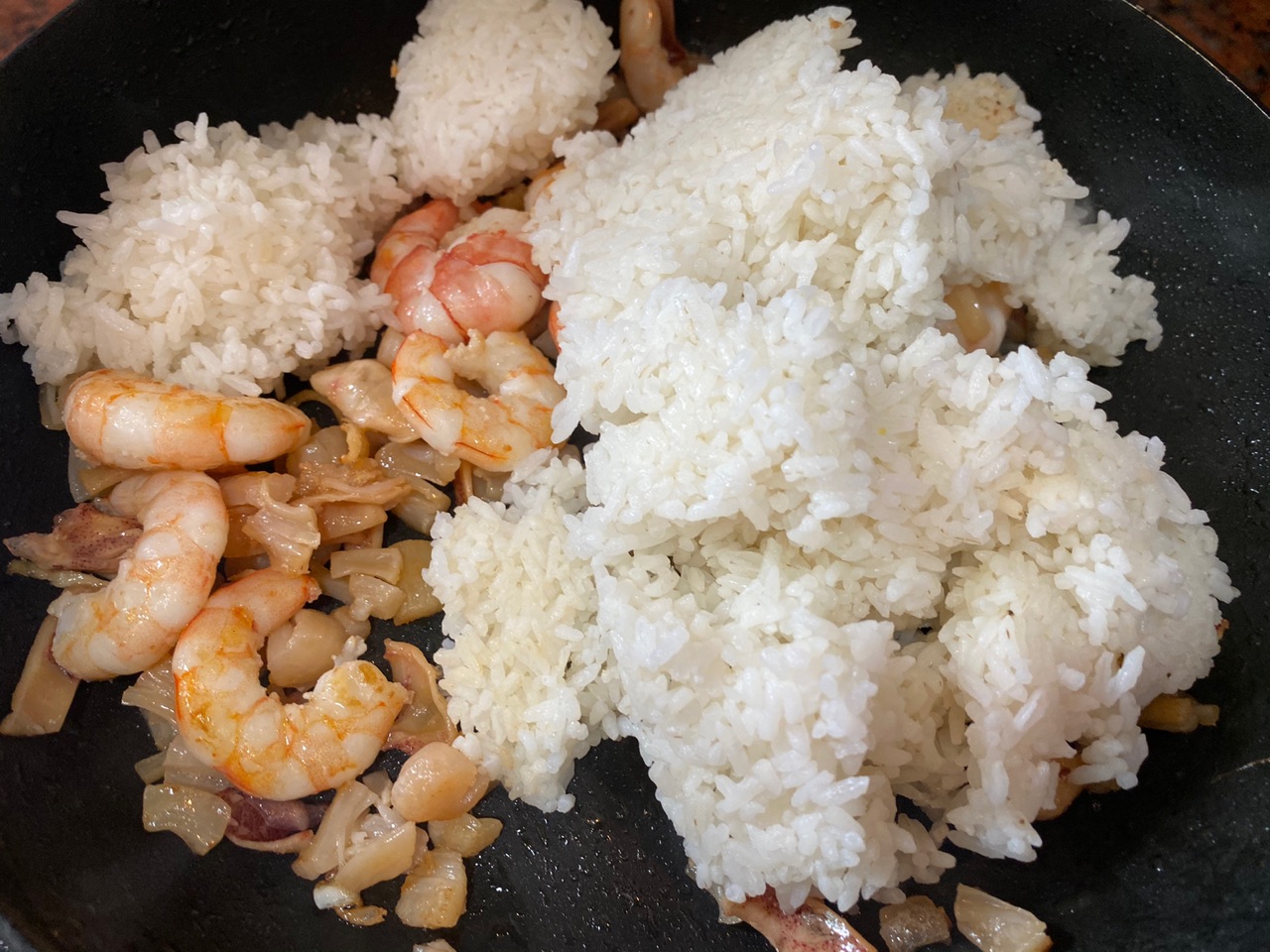 豪华版虾仁蛋炒饭