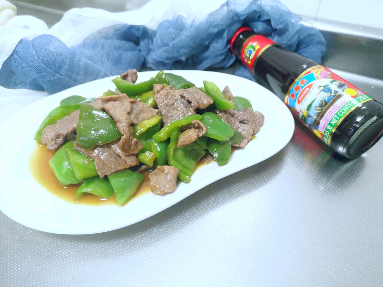 蚝气十足~青椒牛肉