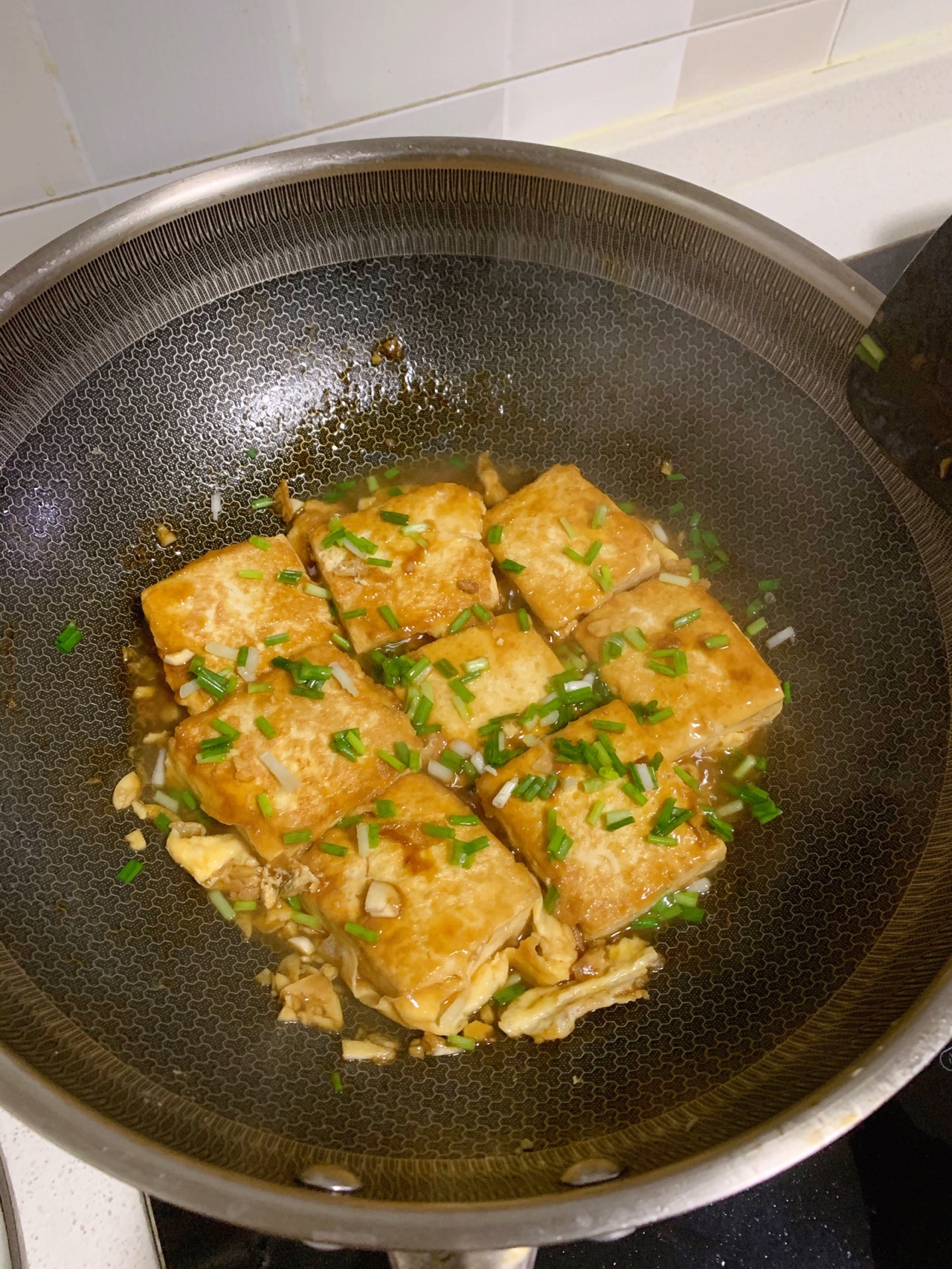 蚝鲜香煎豆腐