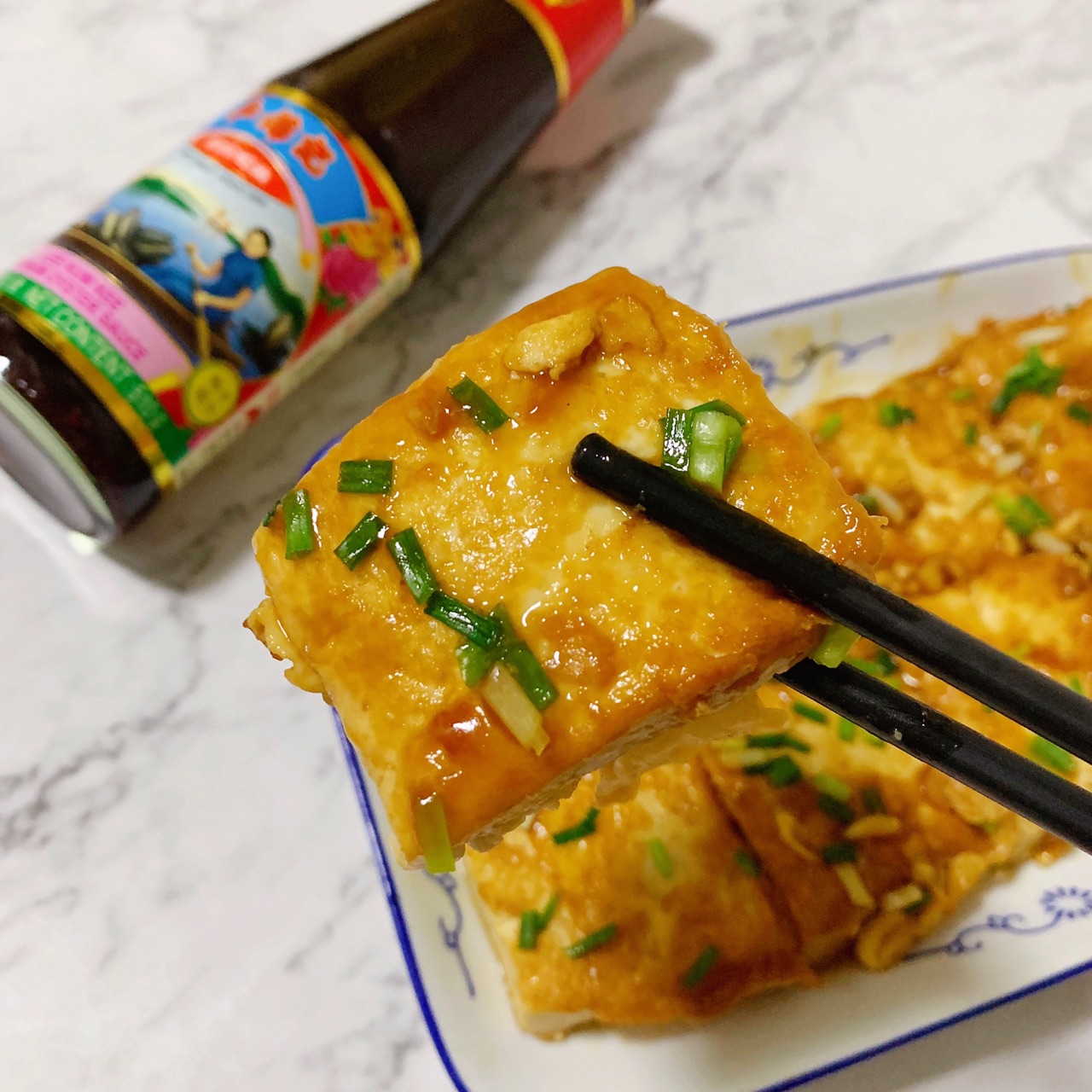 蚝鲜香煎豆腐