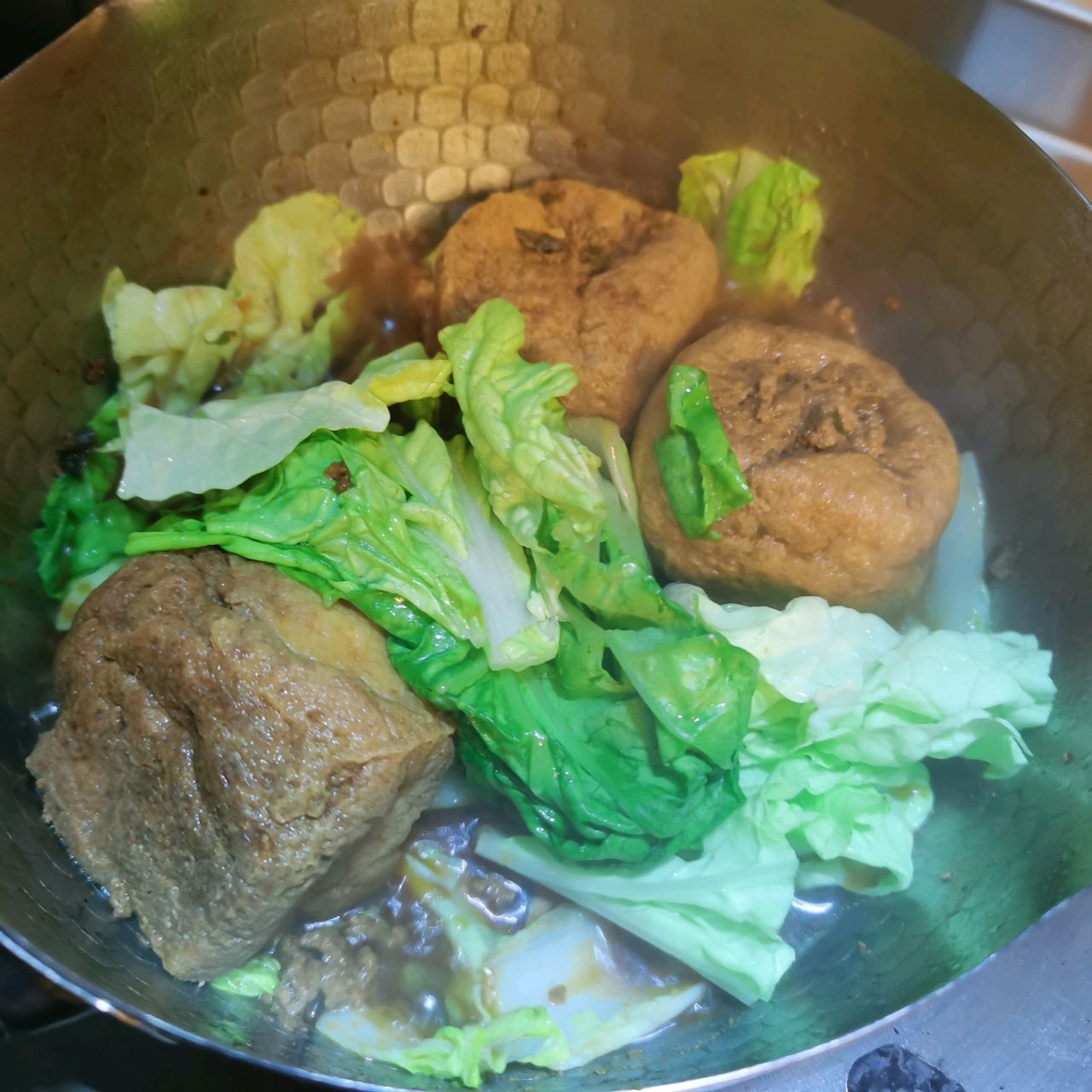 蚝油豆包塞肉