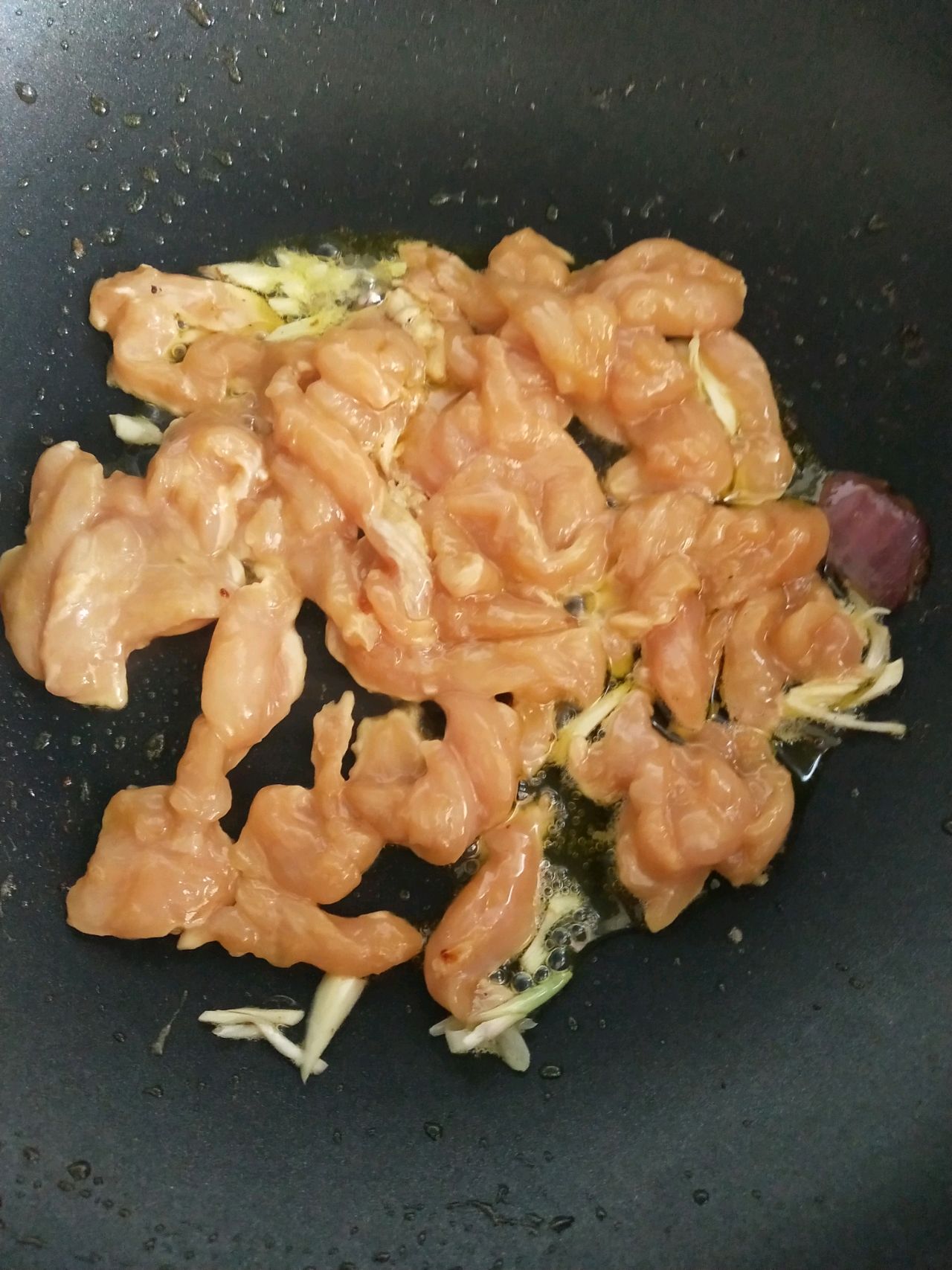 蚝油豆角鸡丝