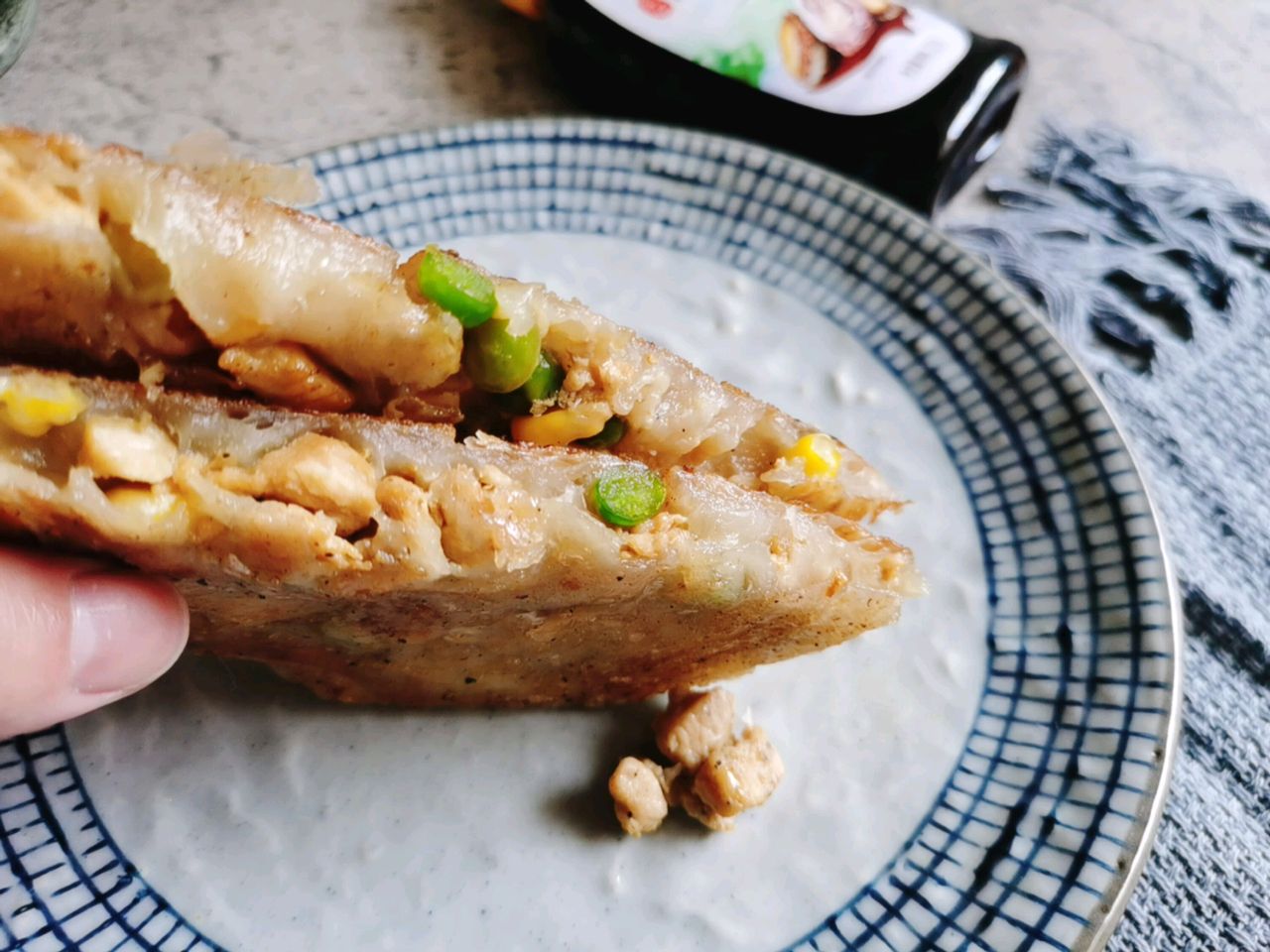 蚝油鸡肉饼