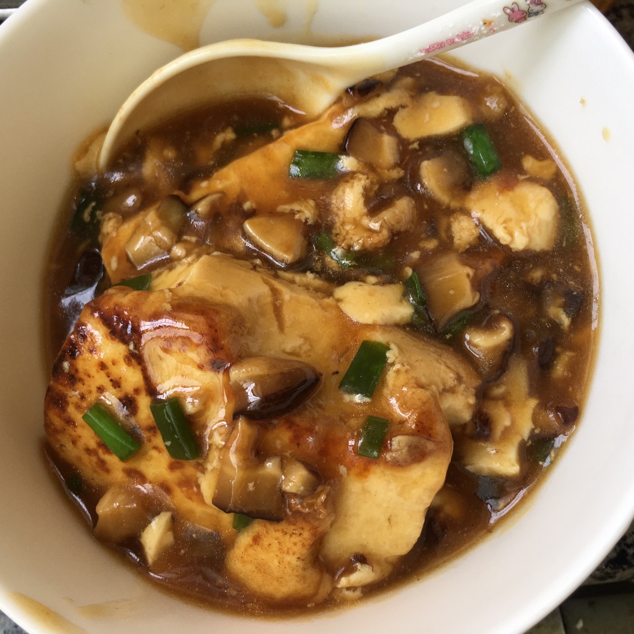 蚝油酱香菇豆腐