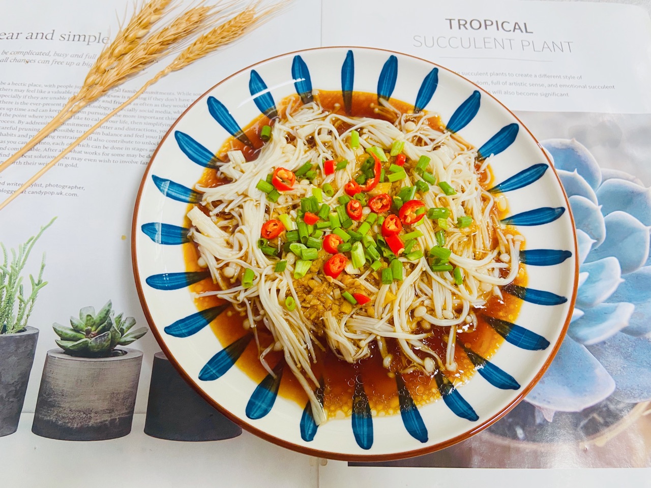 蚝油金针菇