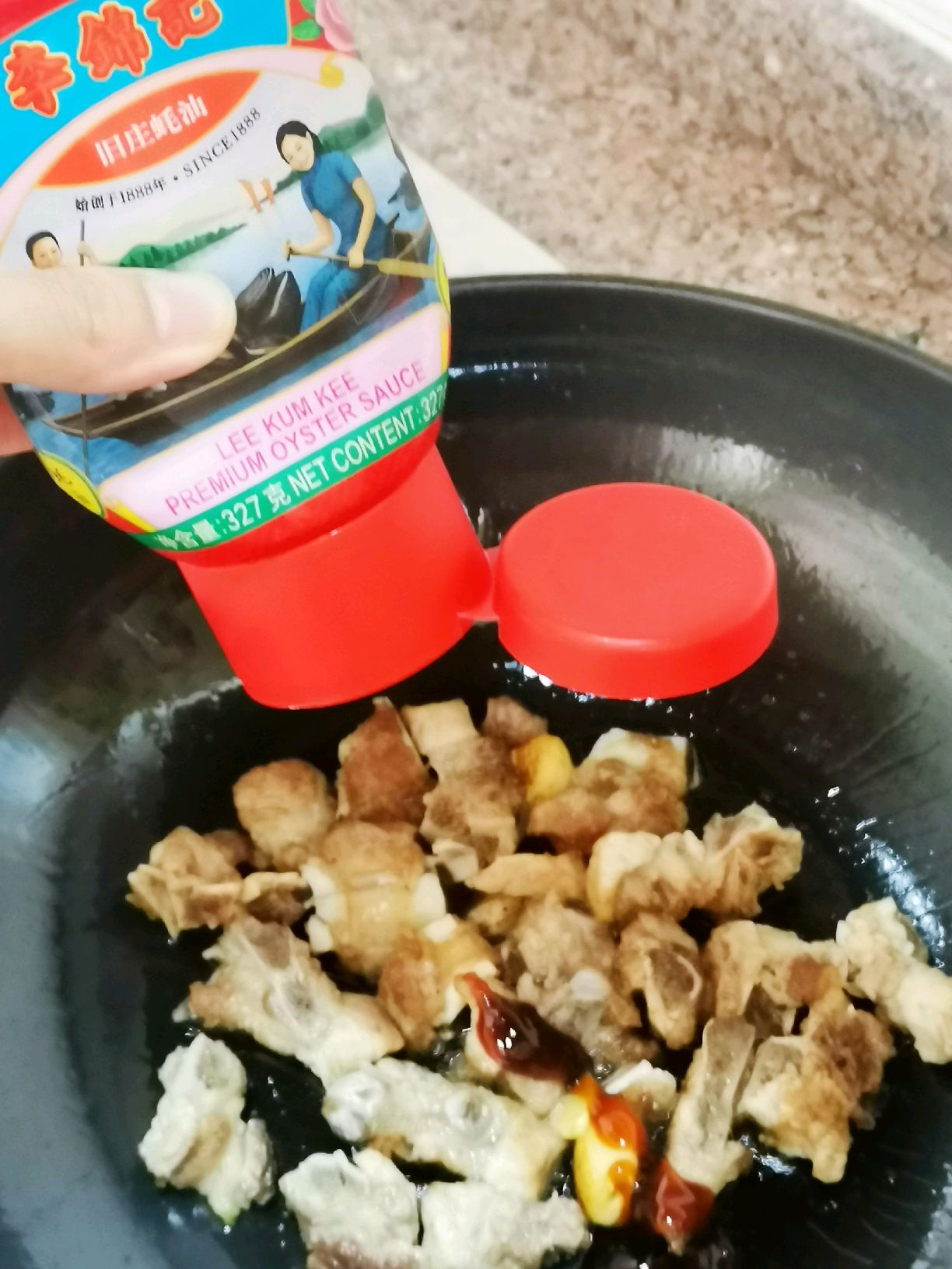 蚝油焗红薯排骨