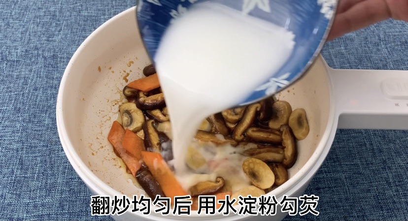 耗油菌菇西蓝花