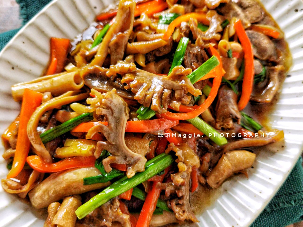 蚝油辣炒鸭杂