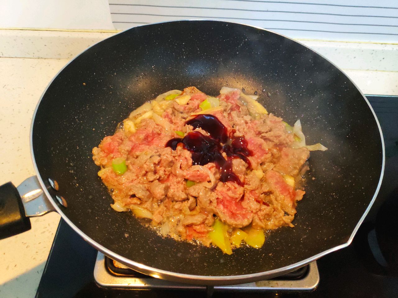 蚝油牛肉#李锦记旧庄蚝油