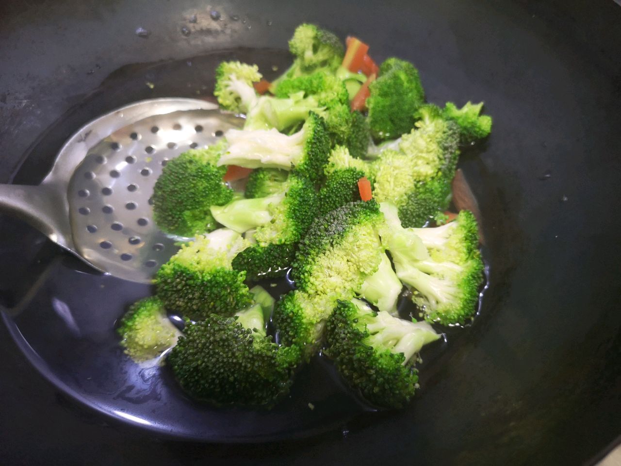蚝油西兰花炒虾仁