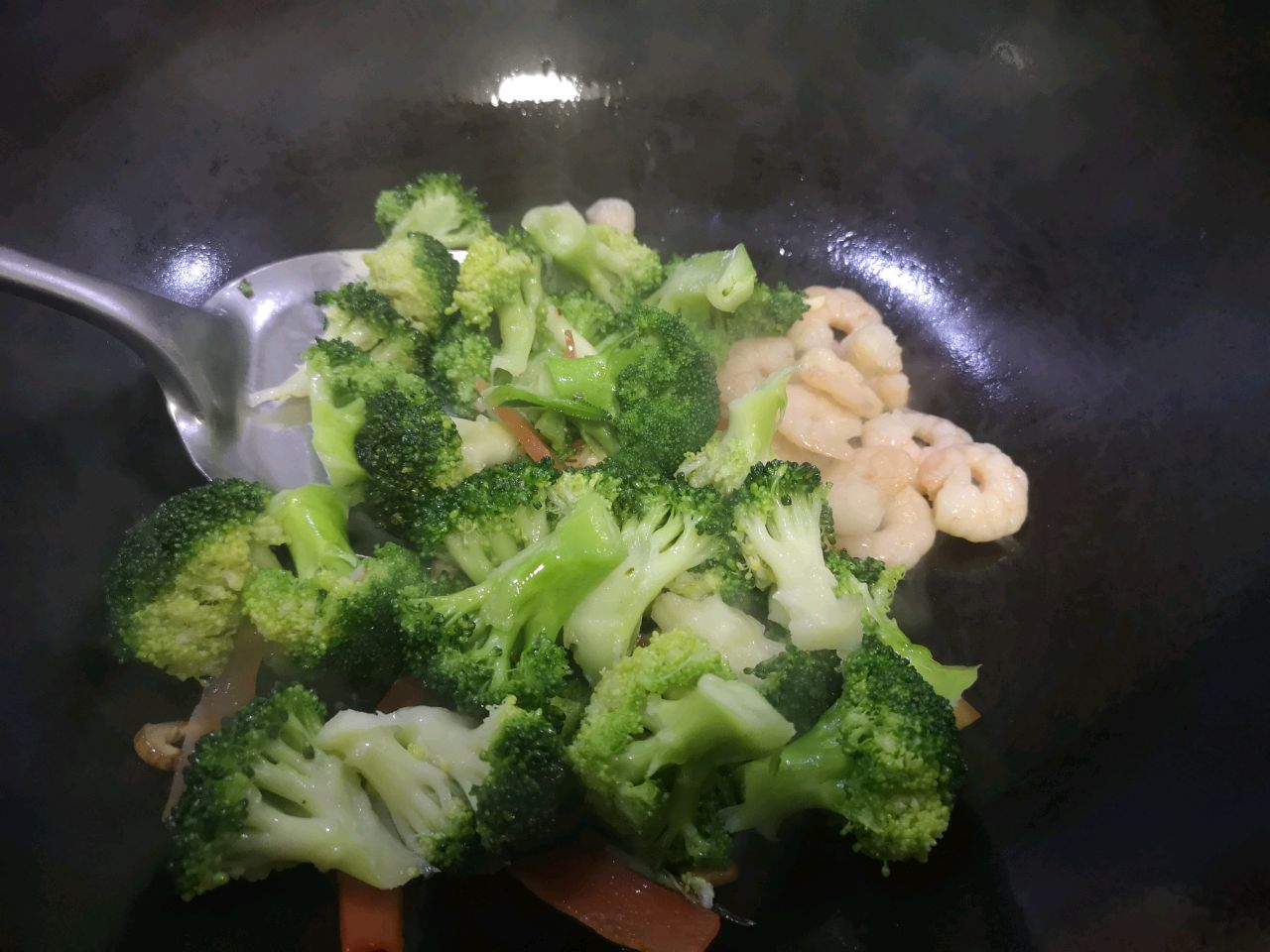 蚝油西兰花炒虾仁
