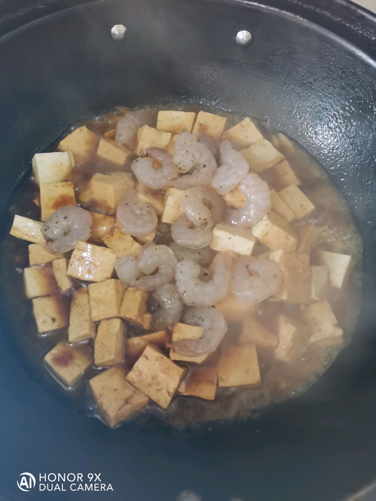 蚝油虾仁豆腐