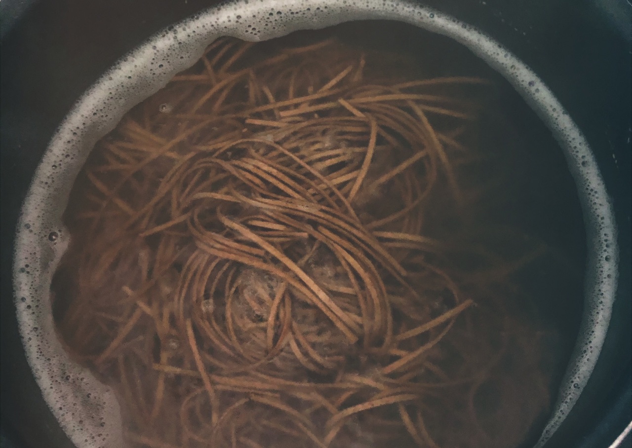 蚝油鲜虾荞麦面