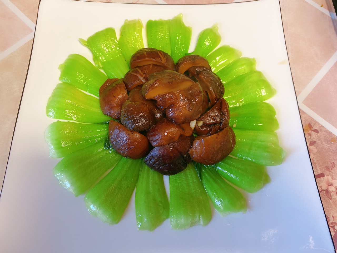 蚝油香菇油菜