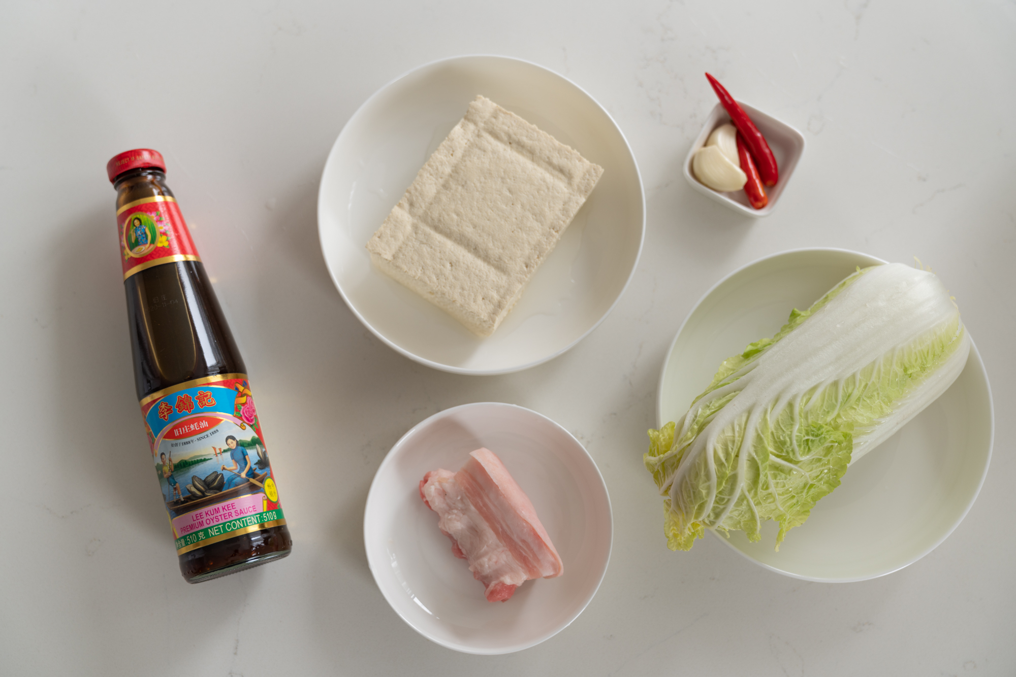 蚝汁猪肉豆腐煲