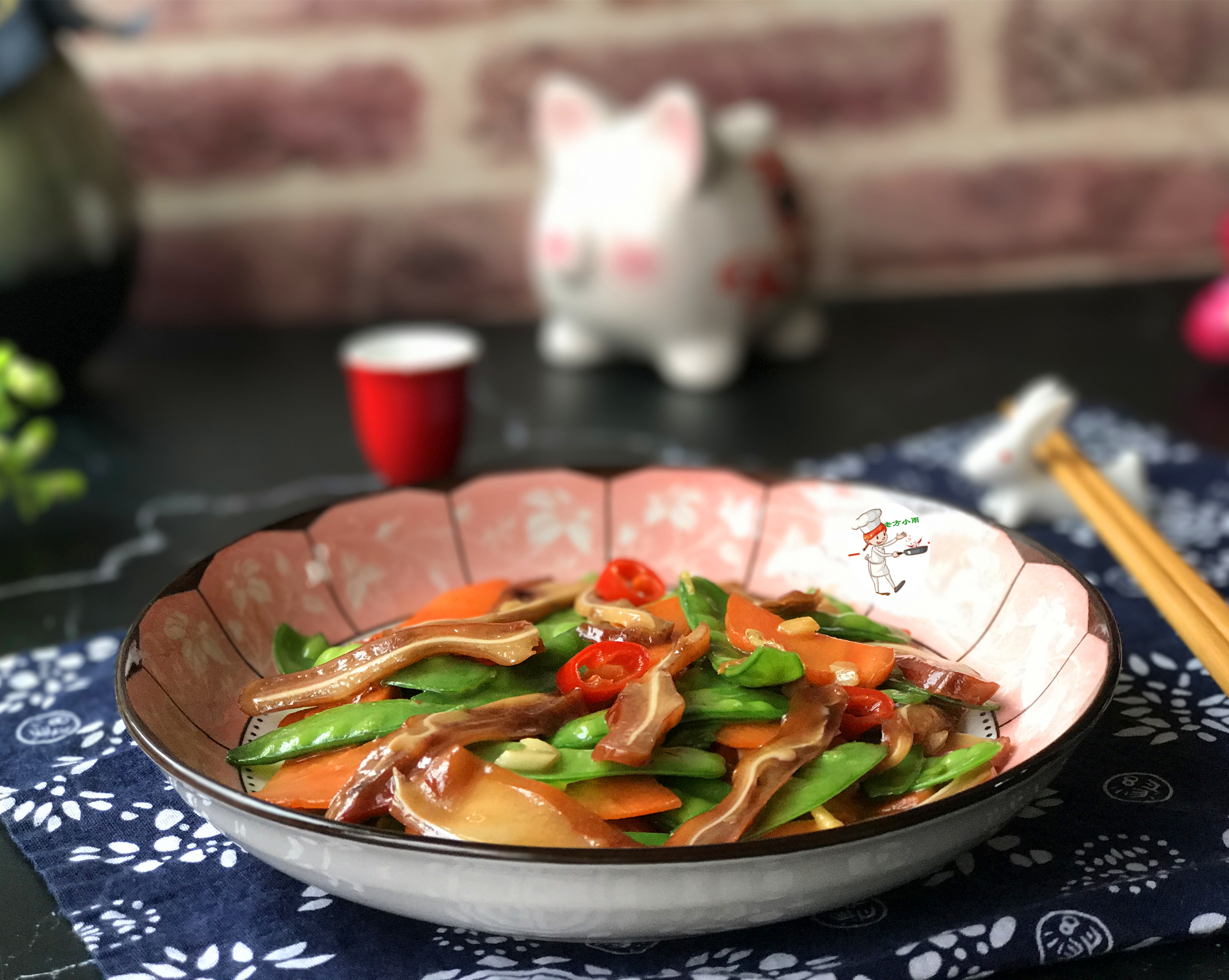 荷兰豆炒层层脆