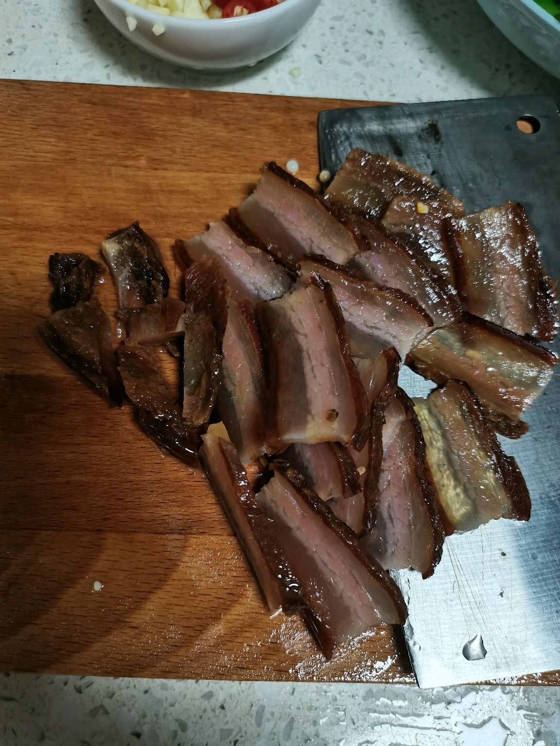 荷兰豆炒腊肉