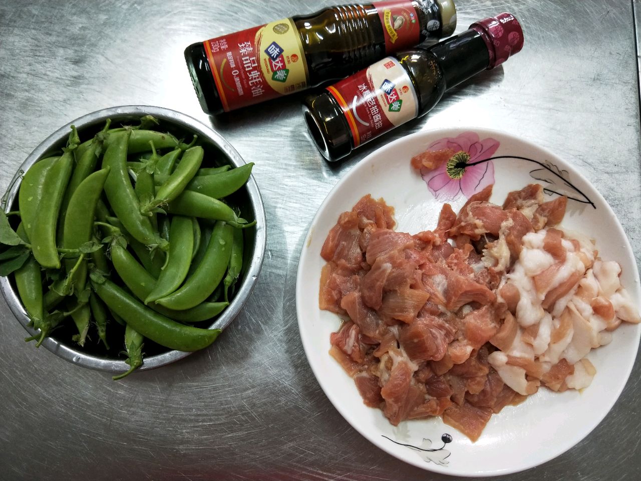荷兰豆炒肉片