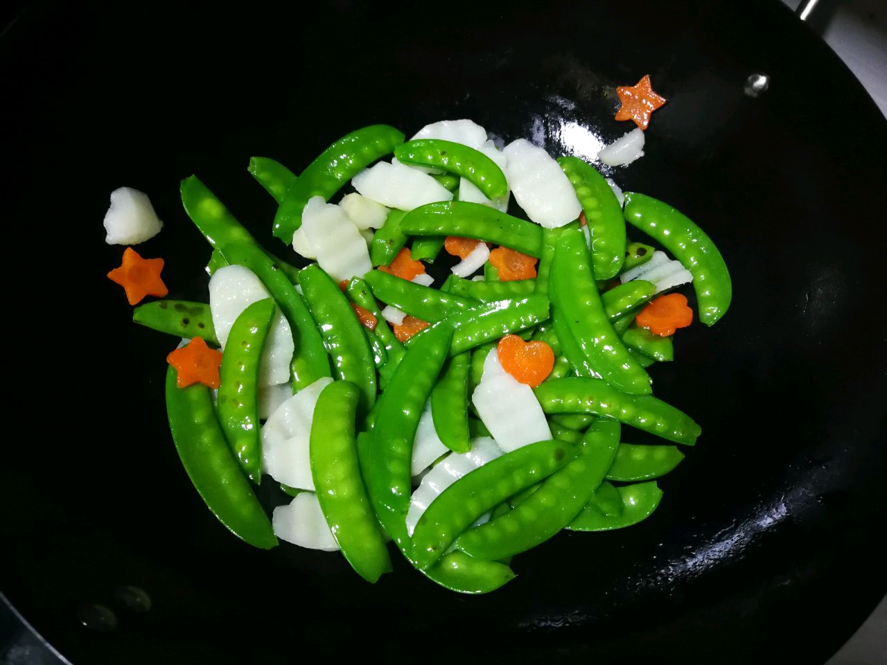 荷兰豆炒山药