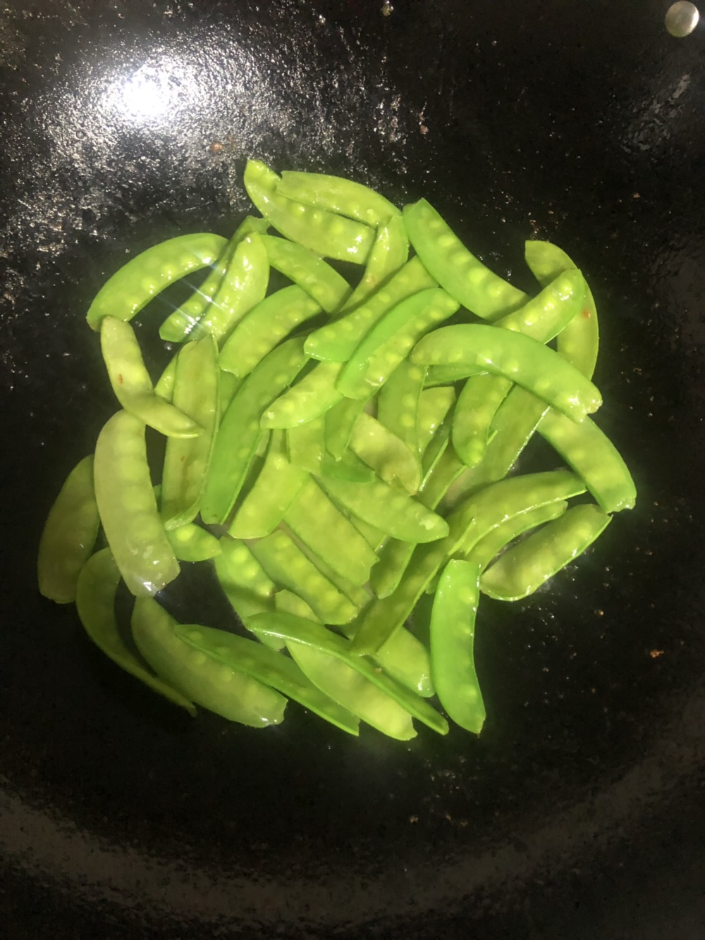 荷兰豆炒虾仁
