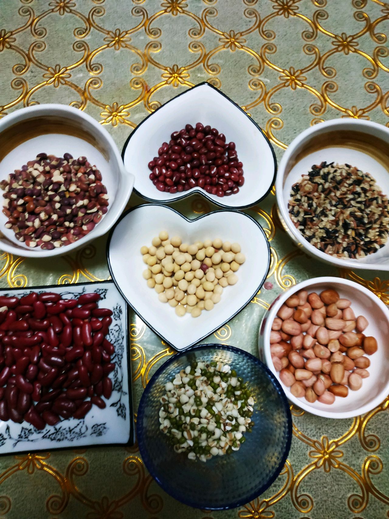 核桃豆粥