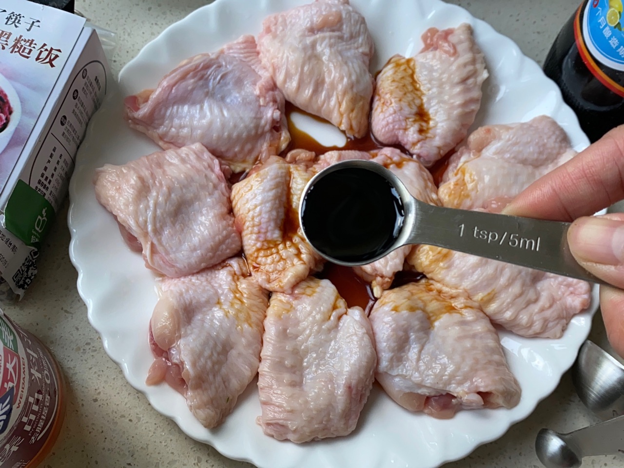 黑糙饭酿鸡翅