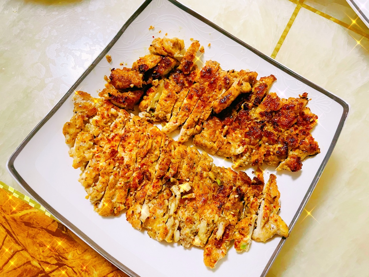 「黑胡椒煎鸡排」