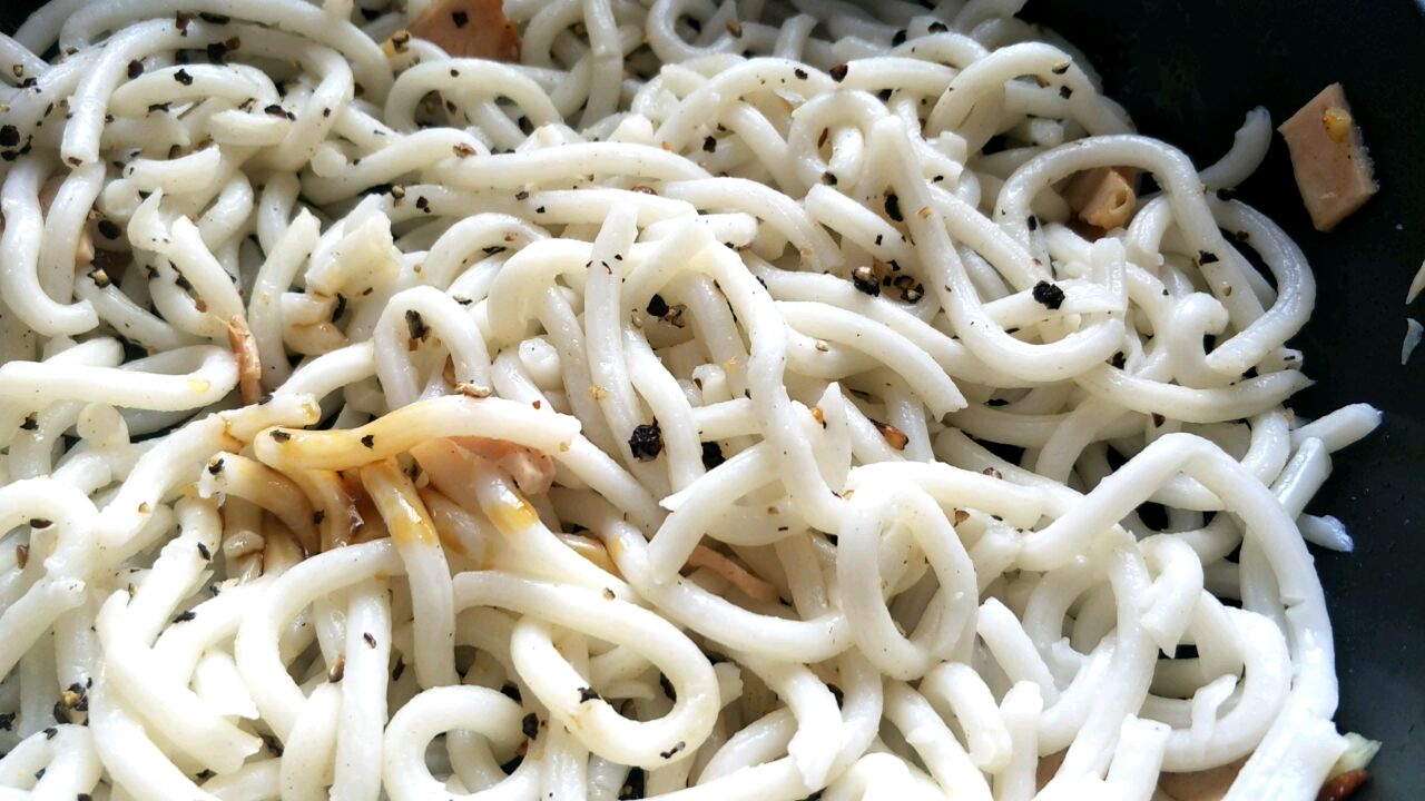 黑胡椒乌冬面 简单快手