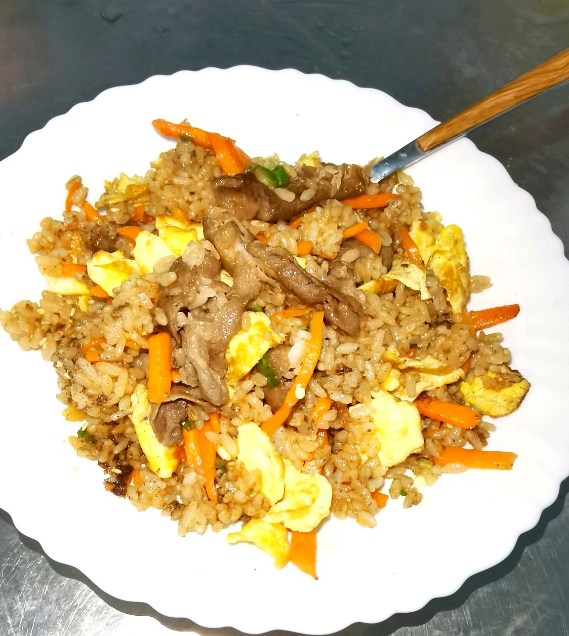 黑胡椒羊肉烩饭