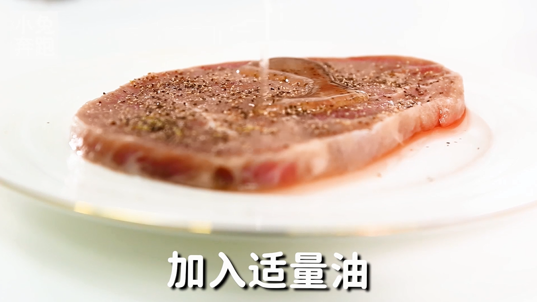 黑椒牛排的做法,小兔奔跑轻食简餐教程