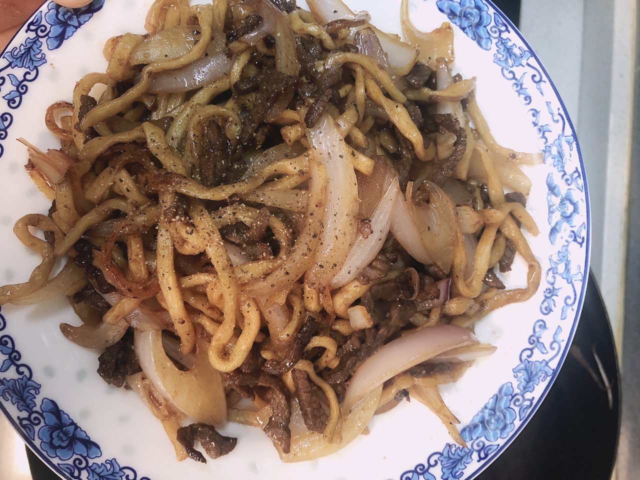 黑椒牛肉炒面