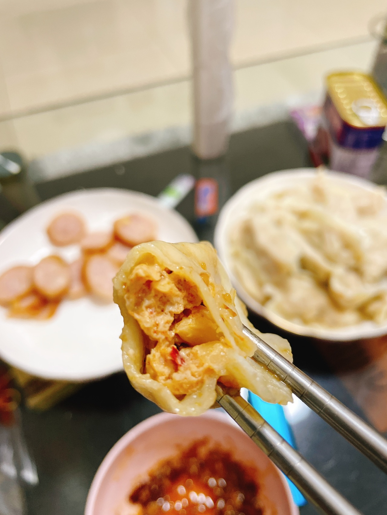 黑椒泡菜猪肉水饺