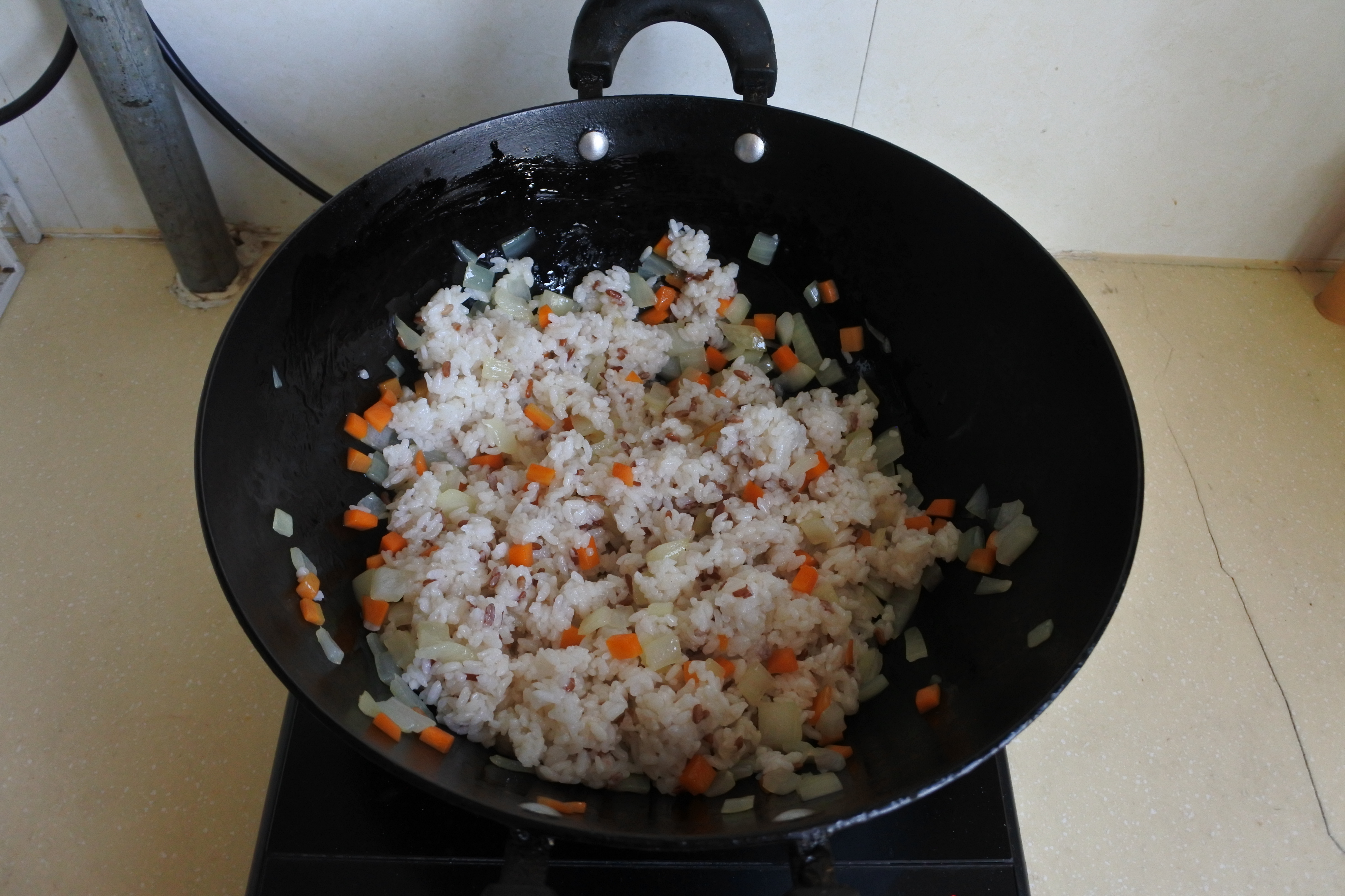 黑椒杂蔬牛肉炒饭