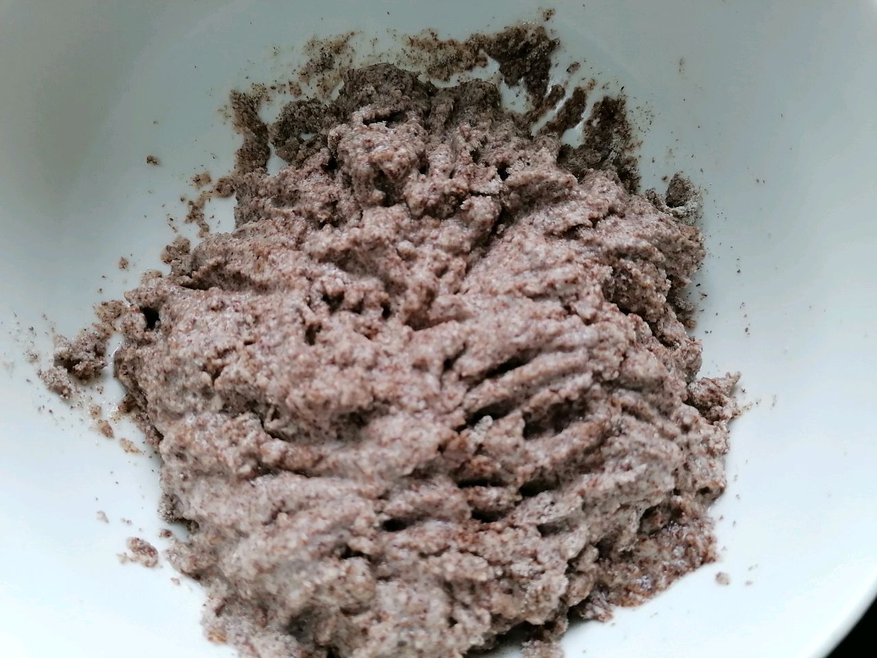 黑全麦豆沙包