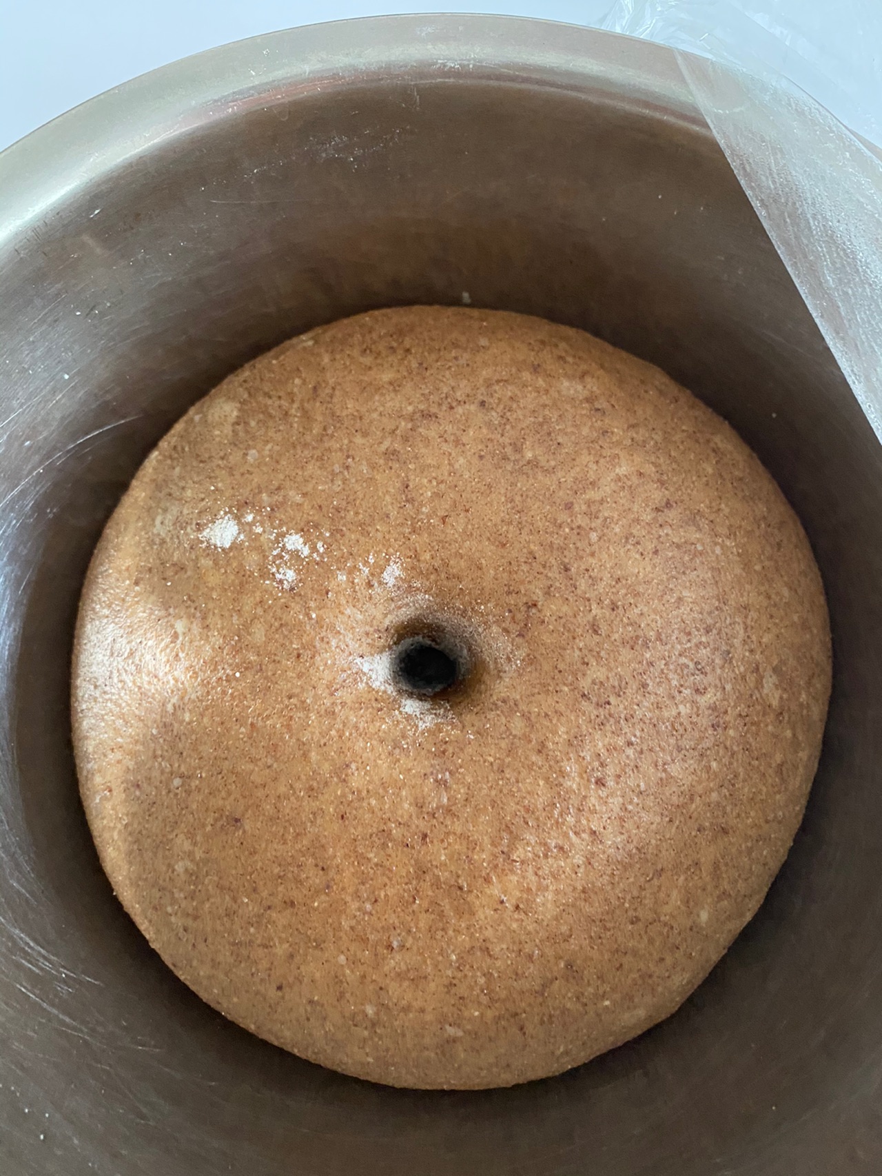 黑全麦豆沙小面包