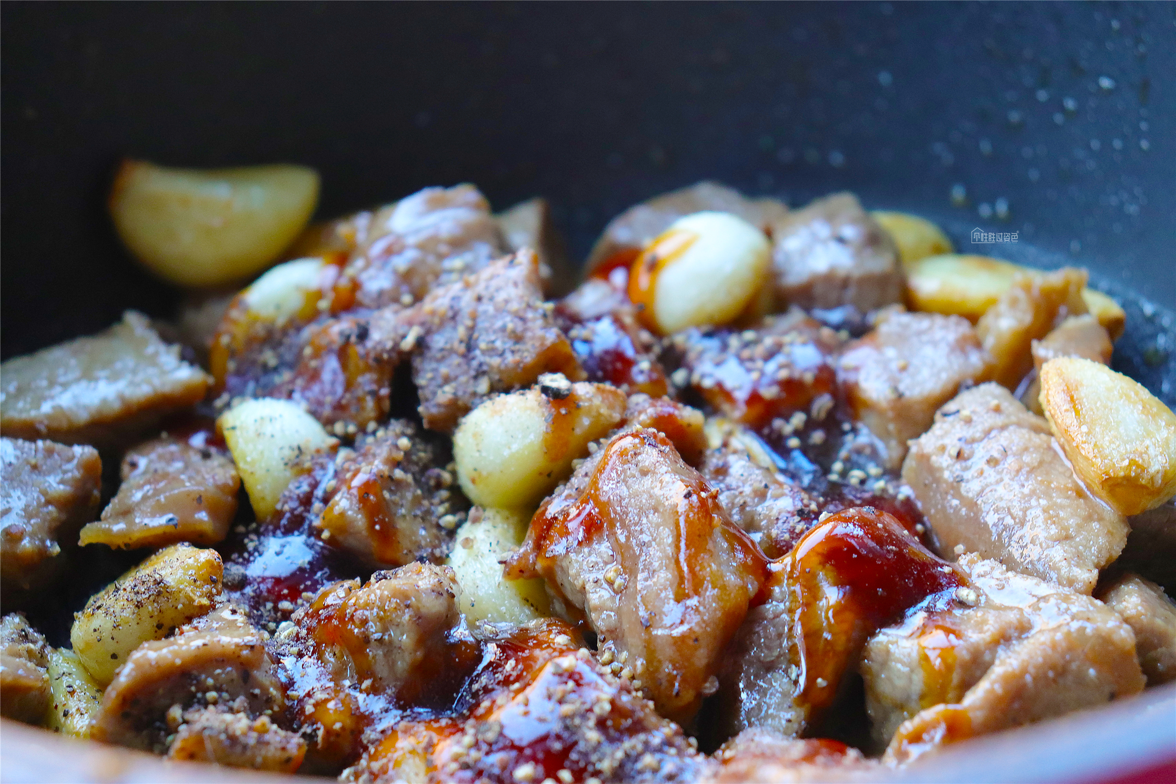 黑蒜子牛肉粒