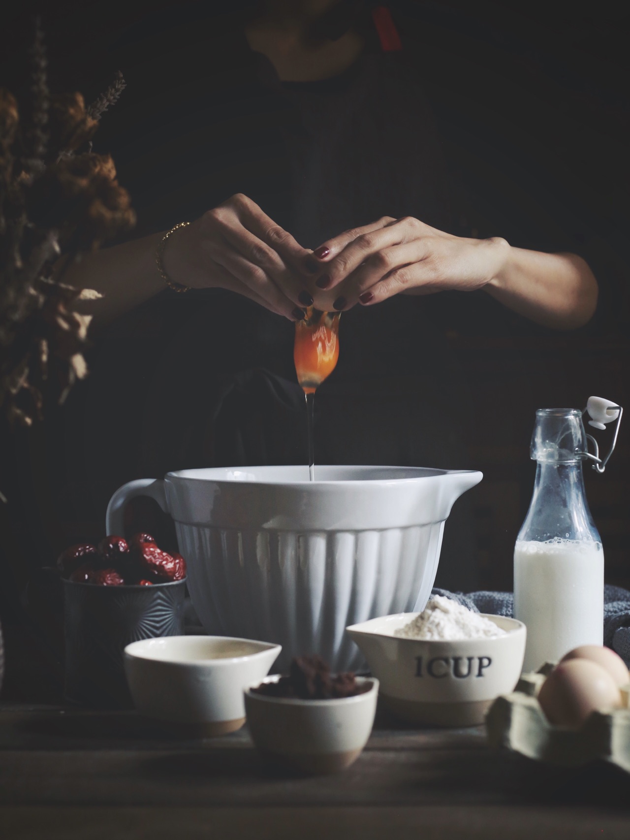 黑糖红枣戚风蛋糕