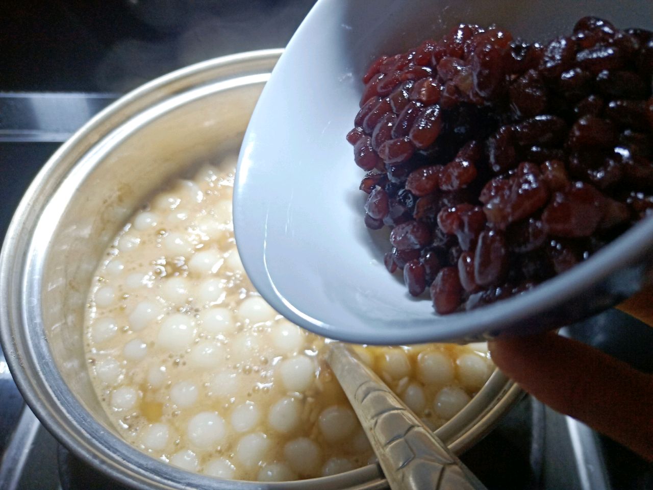 黑糖姜丝酒酿小圆子
