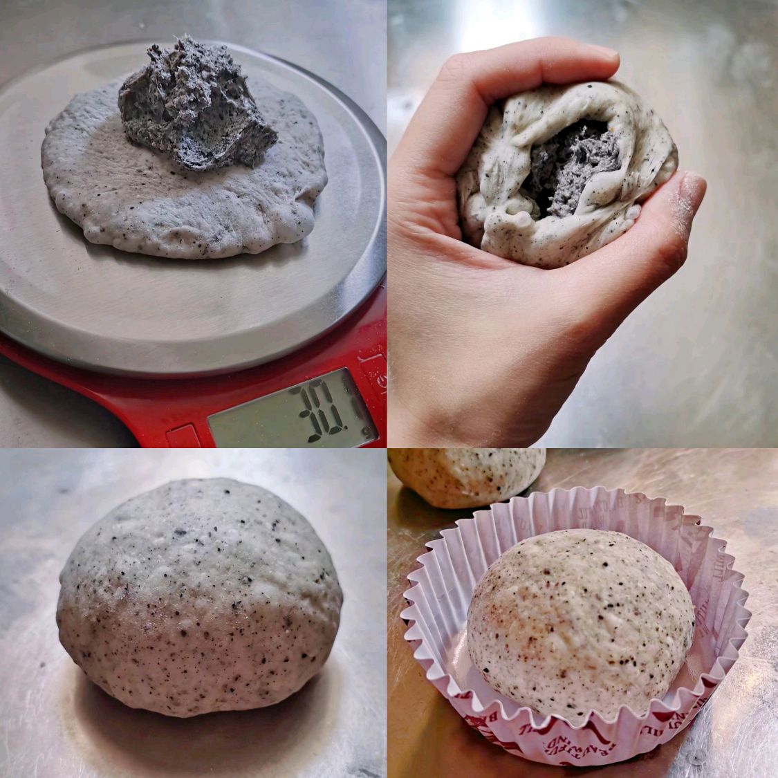 黑芝麻奶酪小餐包
