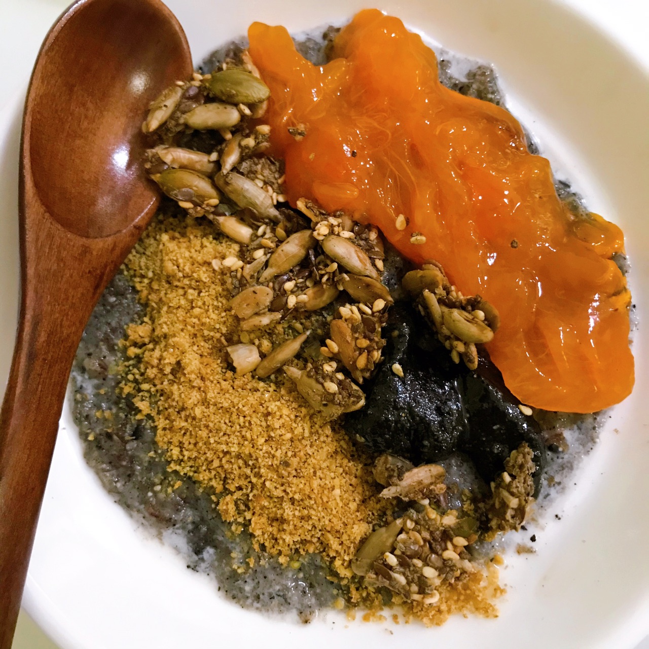 黑芝麻燕麦粥