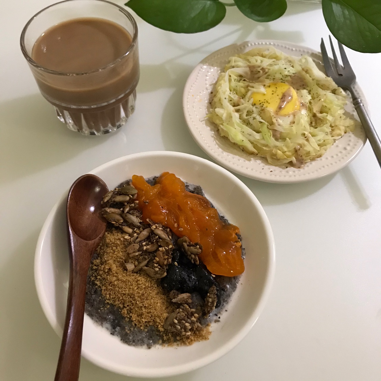黑芝麻燕麦粥