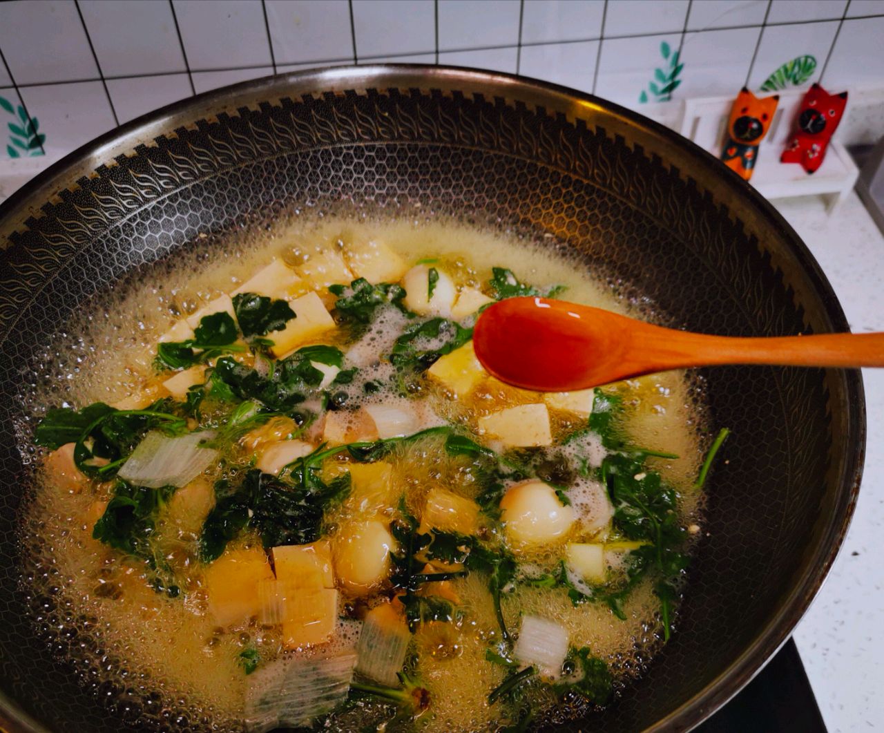 红茶豆腐汤 暖胃又暖心