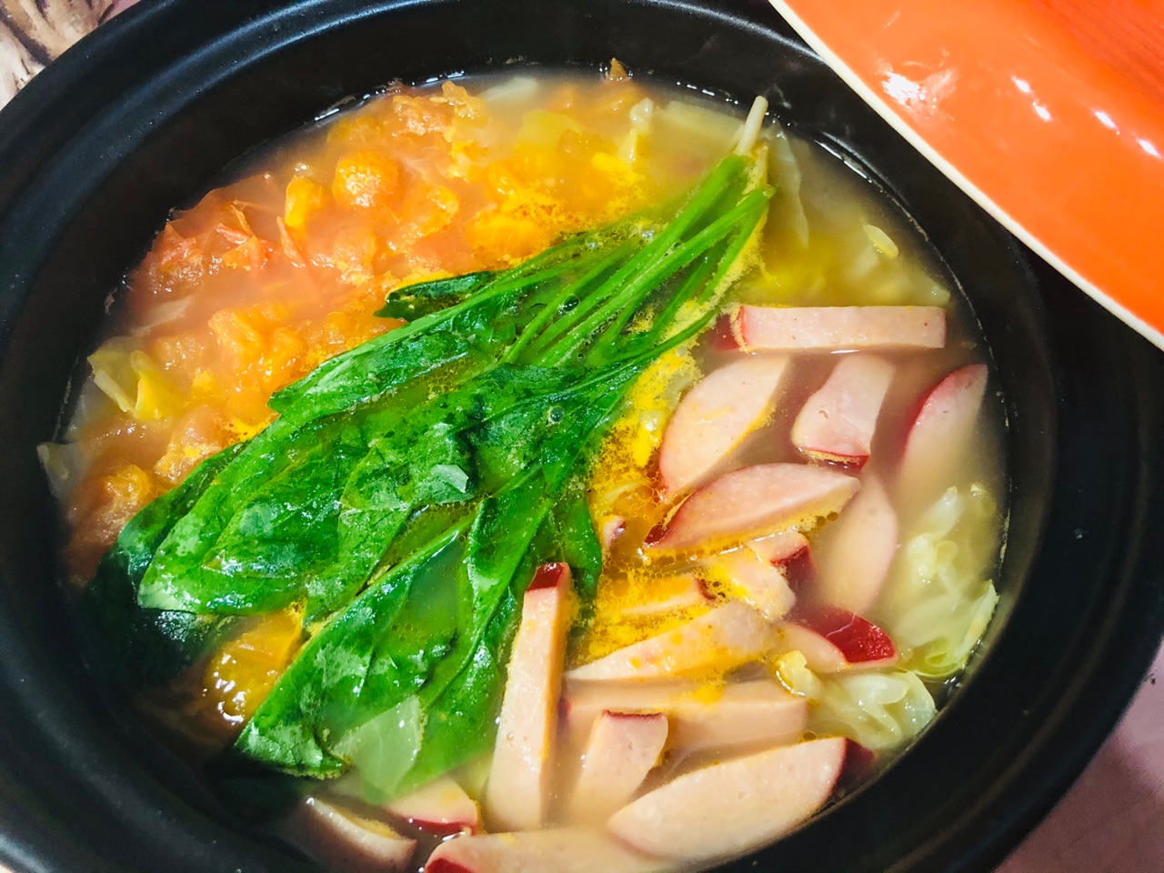 红肠浓汤