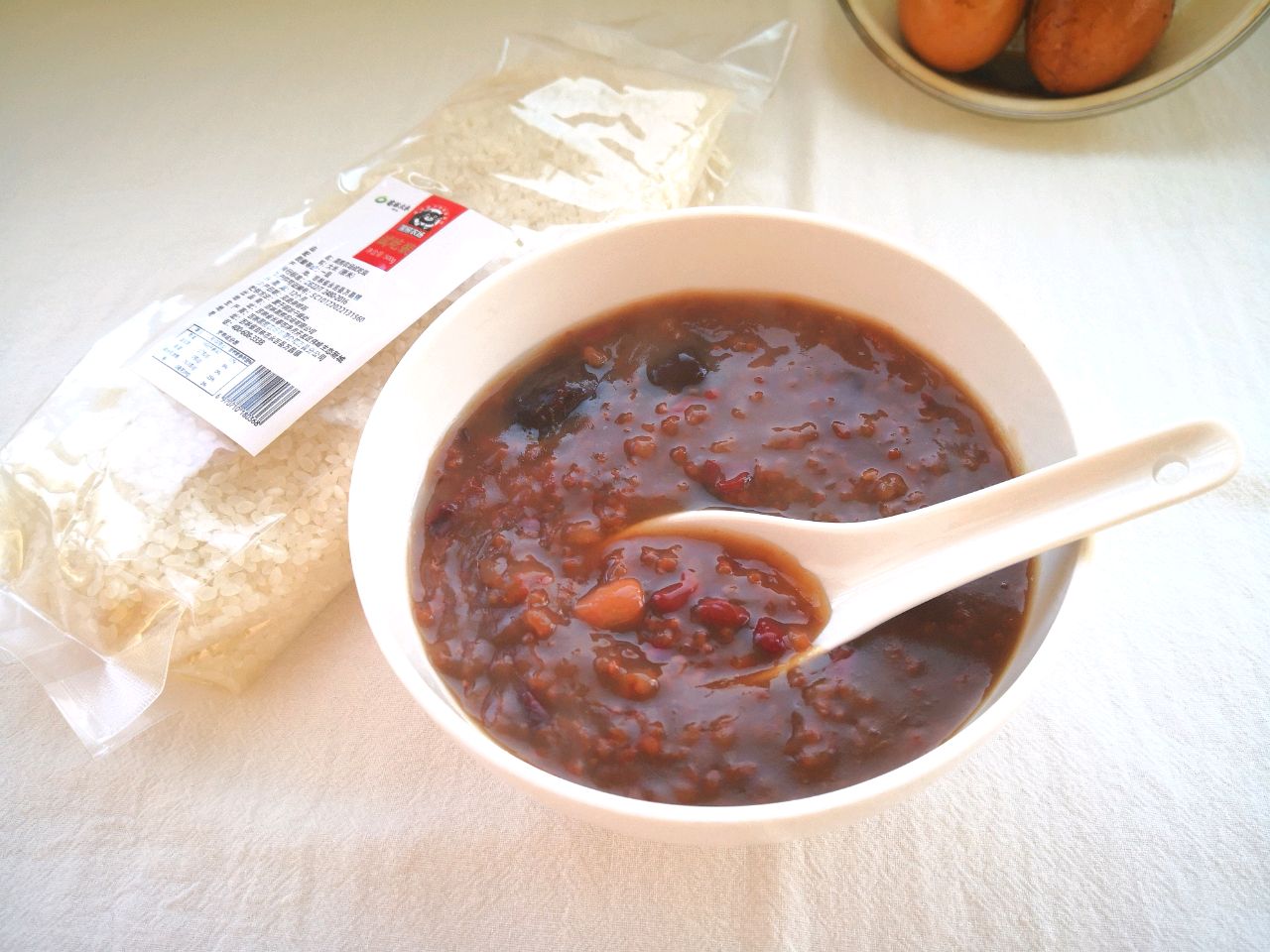 红豆红枣红糖花生粥
