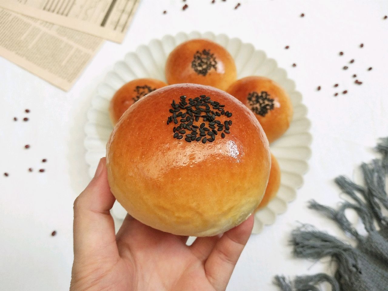 红豆面包