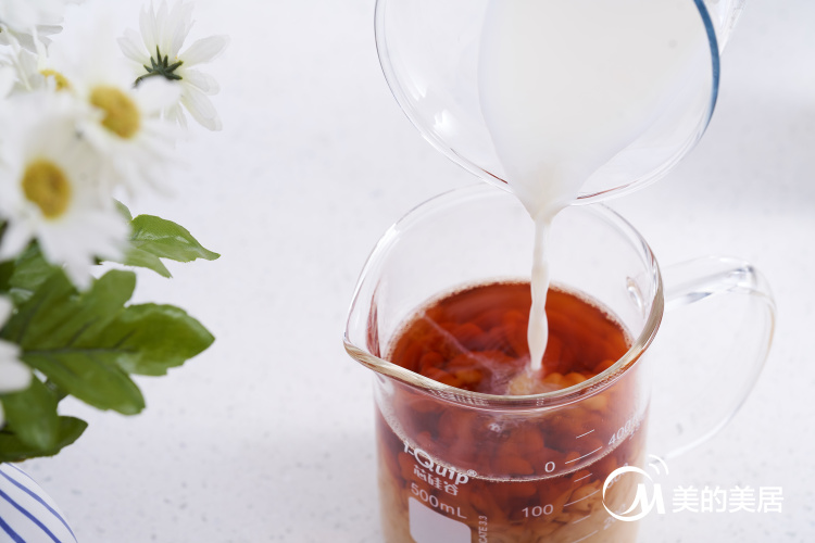 红豆奶茶