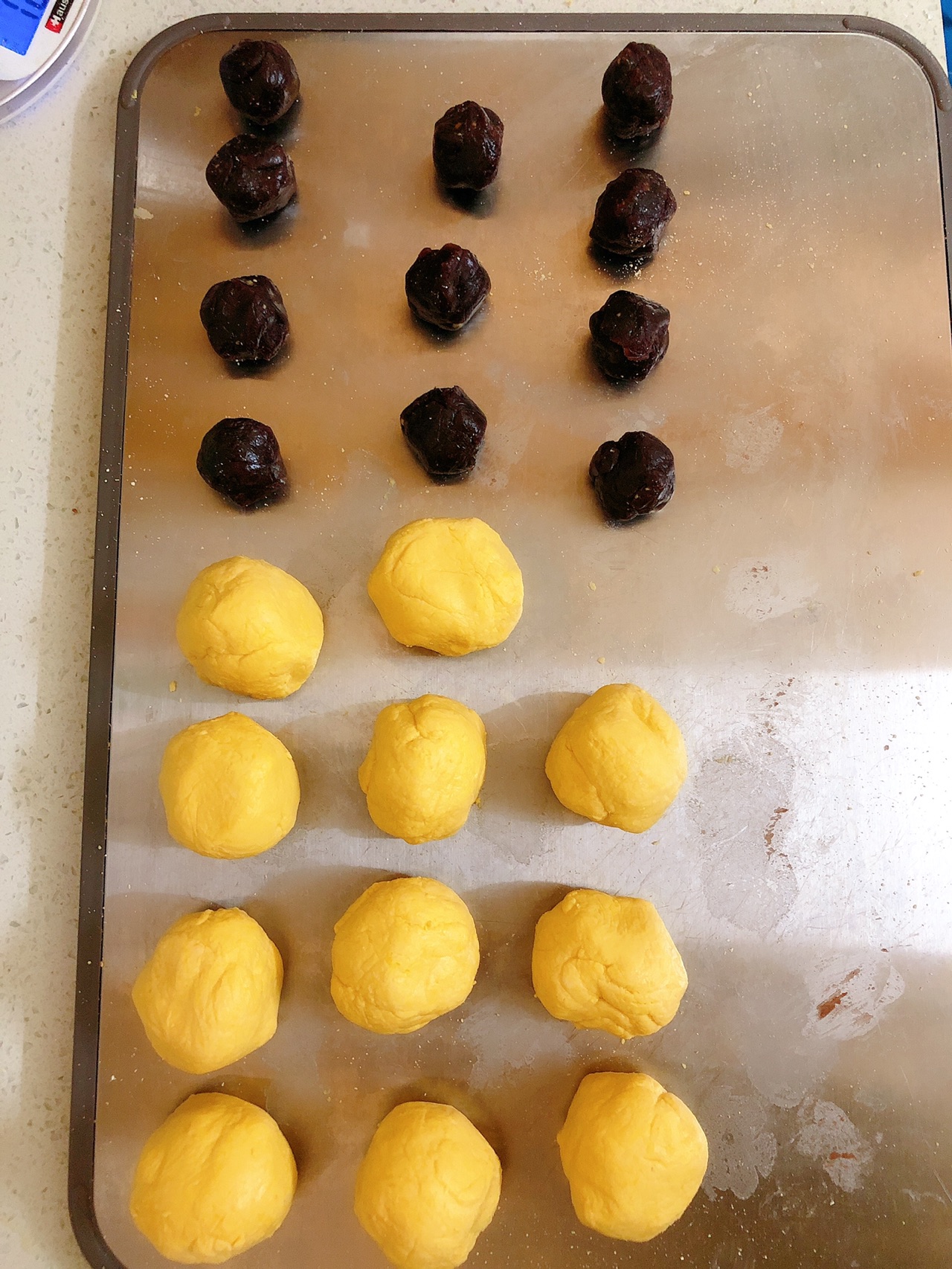 红豆沙南瓜饼